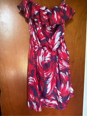 GAP Floral Strapless Mini Dress
